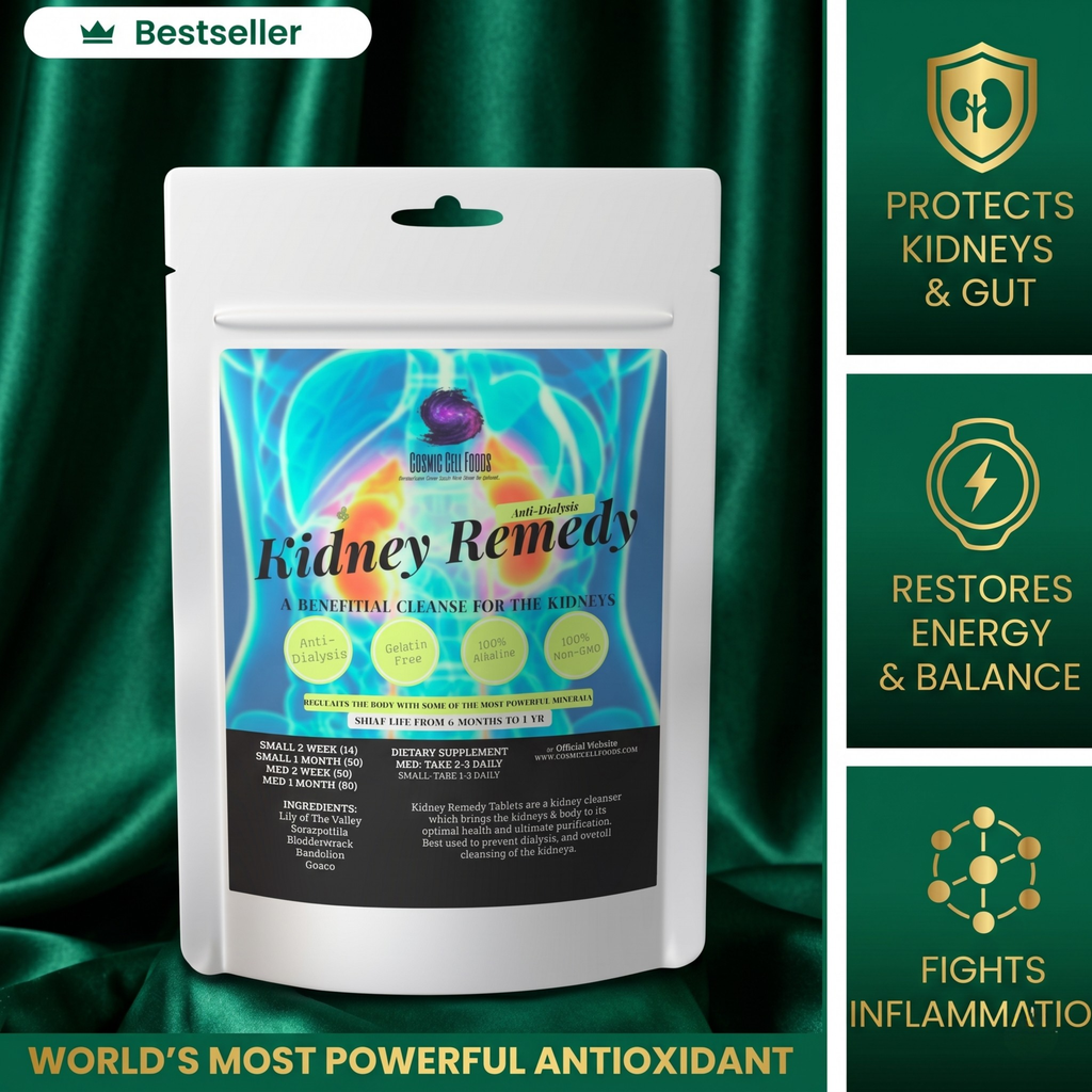 Kidney Remedy Herbal Tablets- Kidney Cleanse, Best For Dialysis