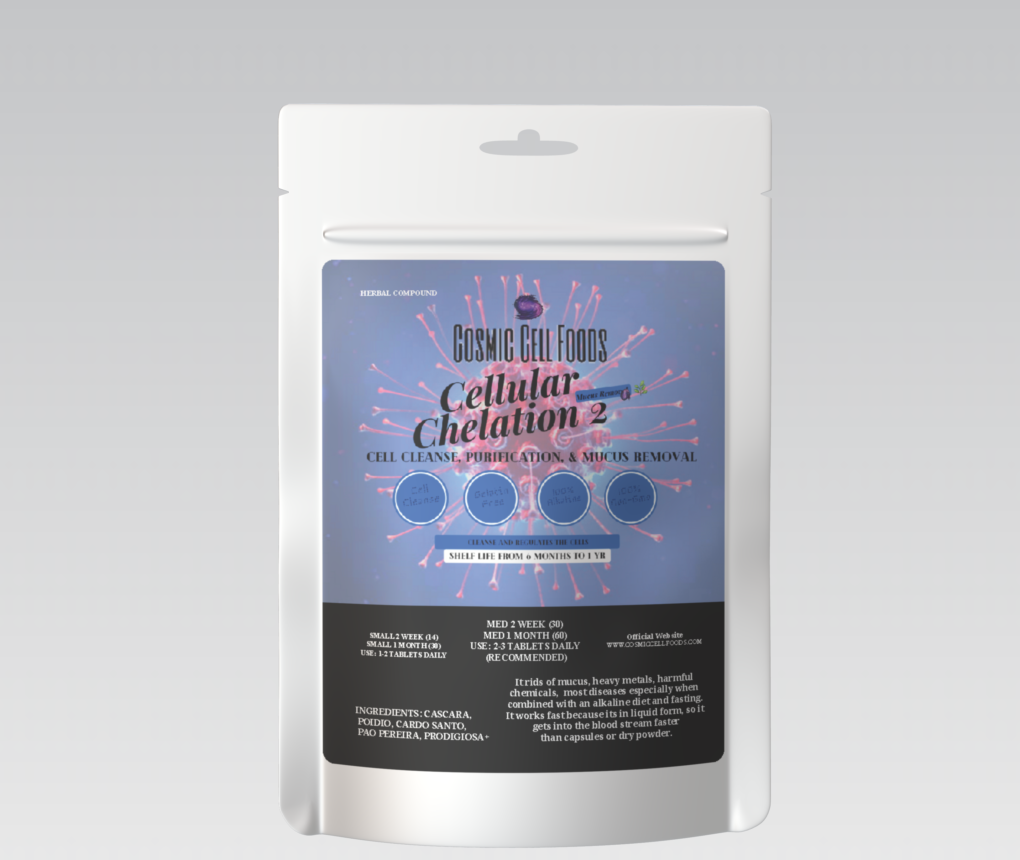 [BUY 2 GET 1] CELLULAR CHELATION 2 TABLETS - CELLULAR DETOX & REPAIR | MUCUS & HEAVY METAL REMOVAL
